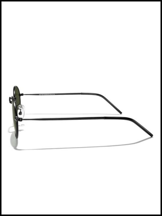 Retro Oval Polarized Sunglasses UV400 Protection Metal Frame Classic Shades
